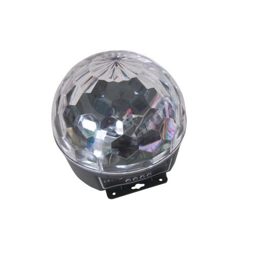 Crystal magic ball with 6 rings 6*3W for Bars disco hall for mobile dj gigs Xmas birthday party bar club and musical live show